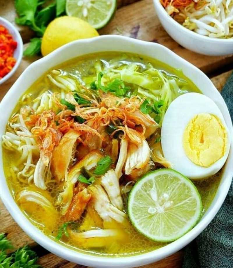 Resep Soto Ayam bumbu kuning